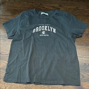 Pull&Bear Black Brooklyn Tee